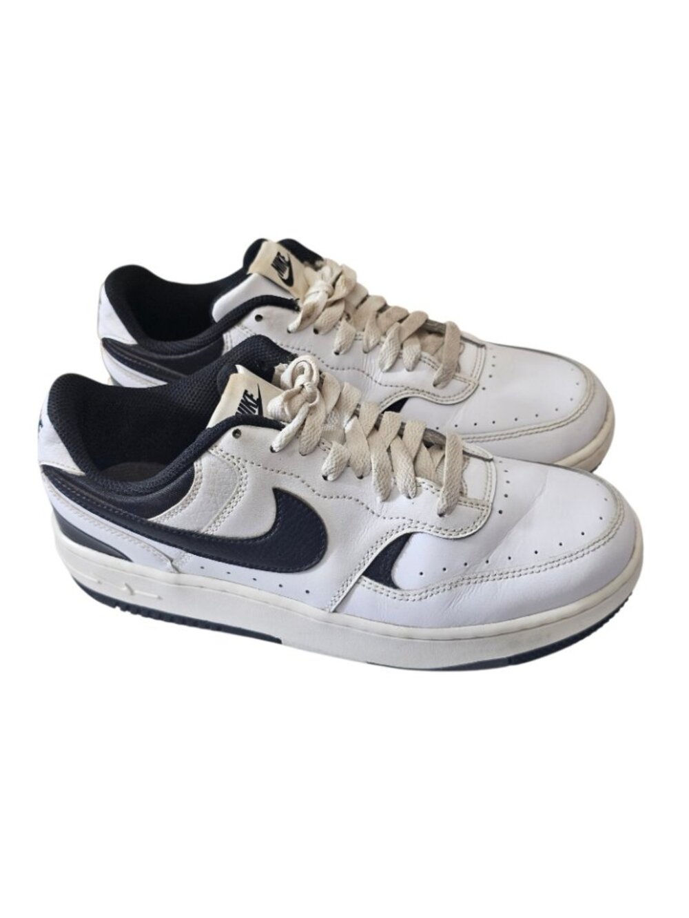 Nike Court Vision Low Next Nature White Black Women 8 DX9176-100 Sneakers - Picture 3 of 8